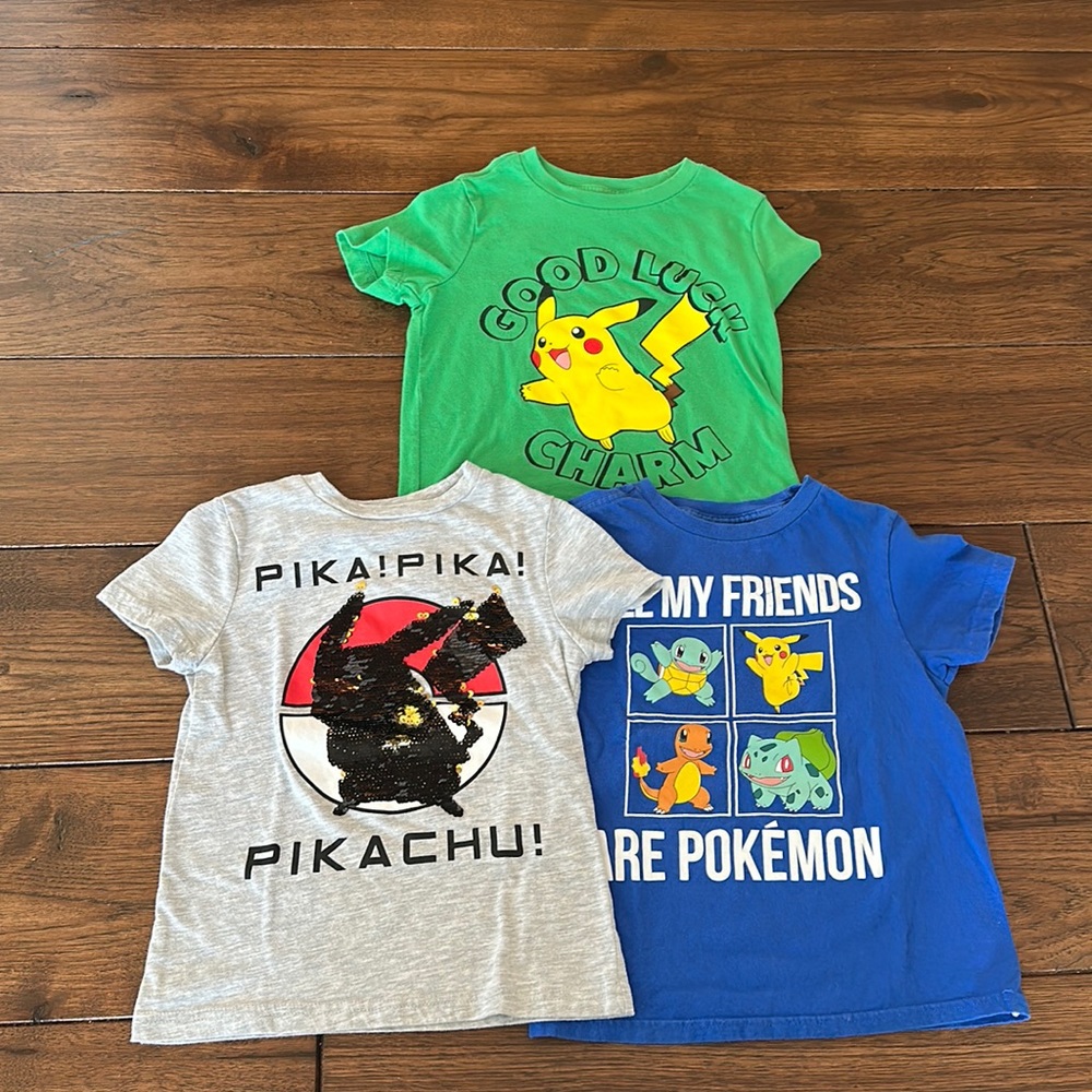 Bundle of Pikachu t-shirts size x-small Kids.